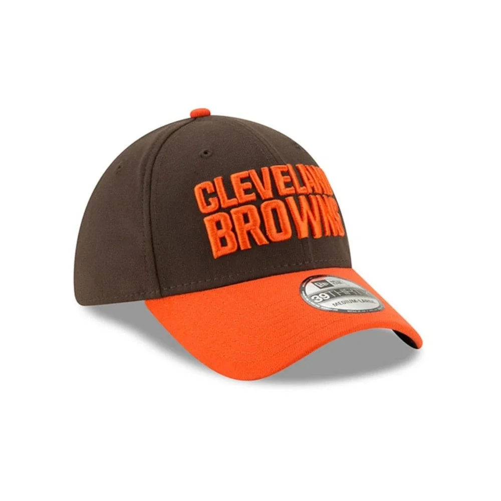 Cleveland Browns New Era Team Classic 39THIRTY Stretch‎ Fit Hat LARGE/XL NEW